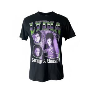 Lydia “Strange & Unusual” Beetlejuice Graphic Tee Size M